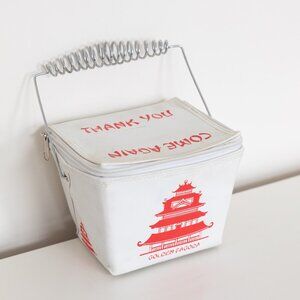 90's "Thank You, Come Again" Golden Pagoda Chinese Food Take-Out Box Purse